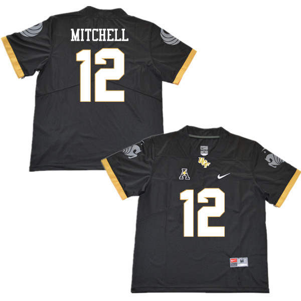 Men #12 Eric Mitchell UCF Knights College Football Jerseys Sale-Black